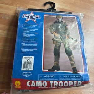 Army man Halloween costume size 12/14 fits 8/10 years NWT